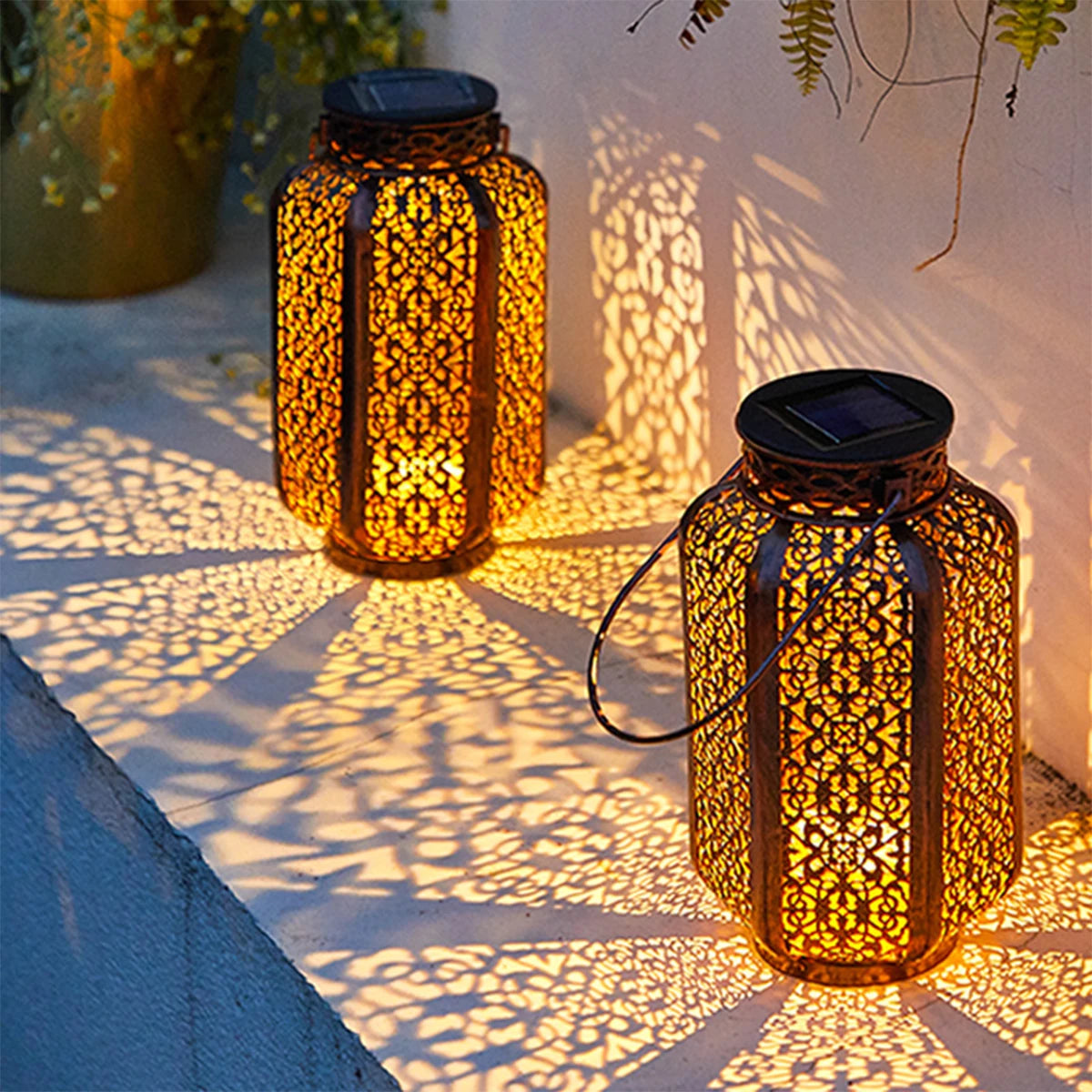 Lanterna Solar LED Retrô