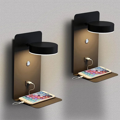 Arandela LED Moderna com Carregador USB