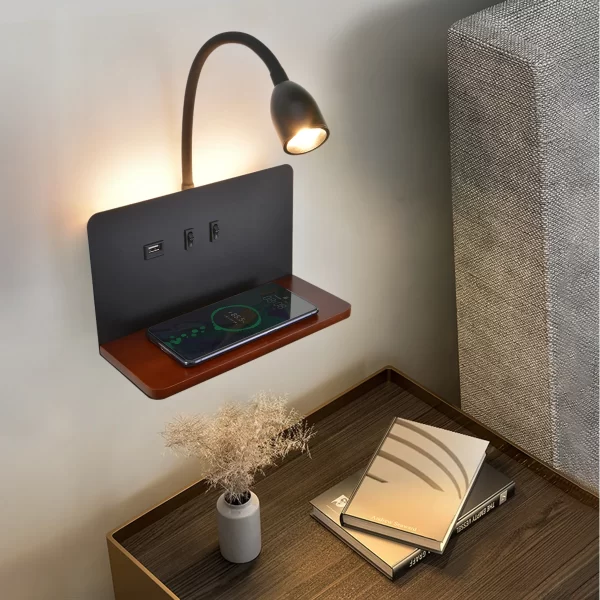 Arandela Moderna Orbit LED com Carregamento USB e Wireless - Image 2